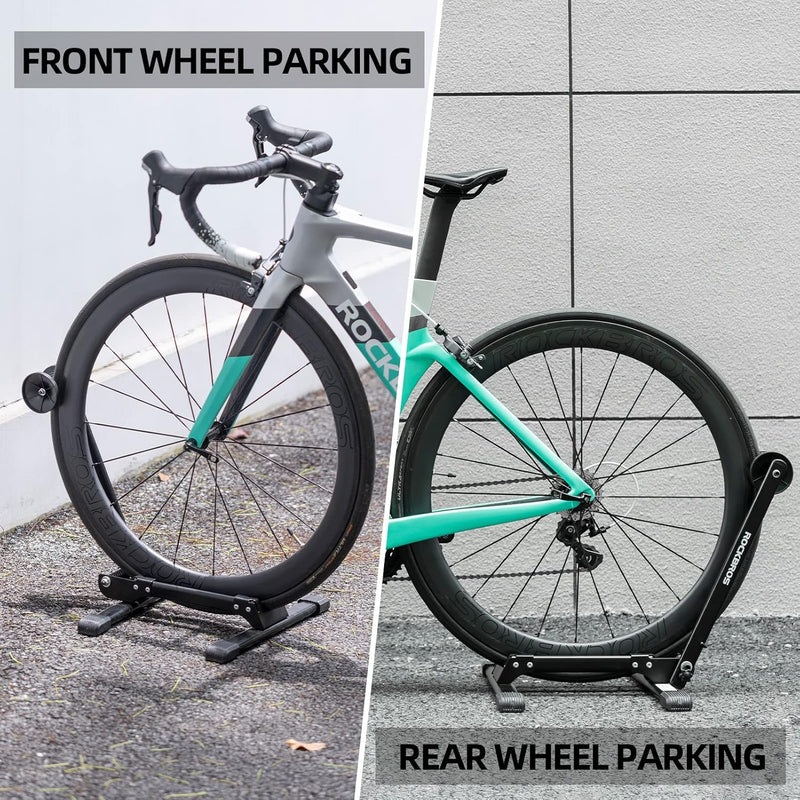 ROCKBROS Foldable Bike Stand Portable Bicycle Rack for Easy Storage