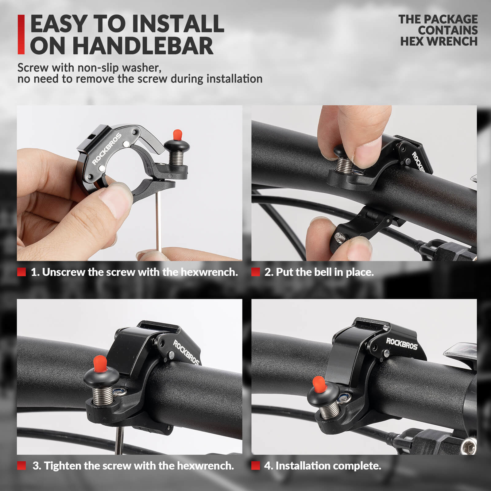 Minimalist Invisible Bike Bell - Fits 22.2mm