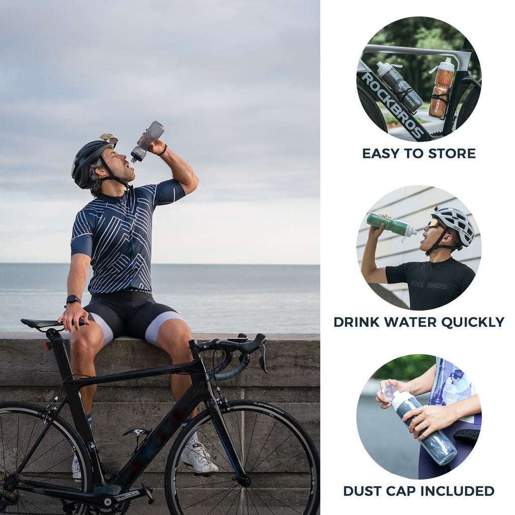 Insulated Leak-Proof Bike Water Bottle - 24OZ
