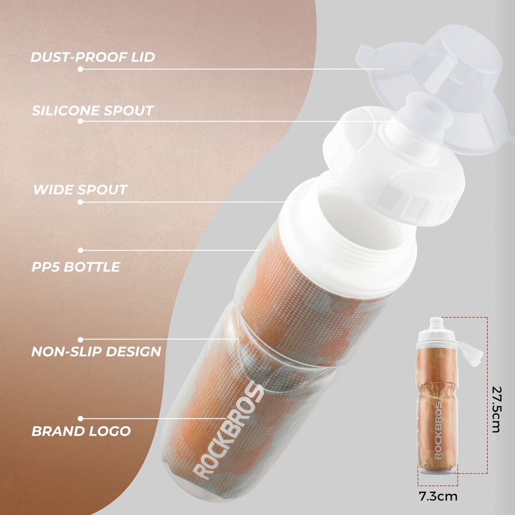 Insulated Leak-Proof Bike Water Bottle - 24OZ