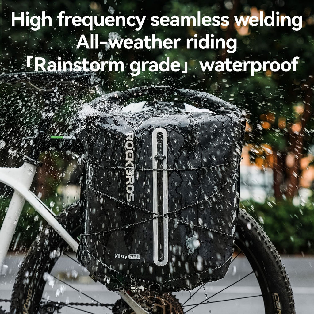 Lightweight Waterproof Bike Rear Rack Bag-23L