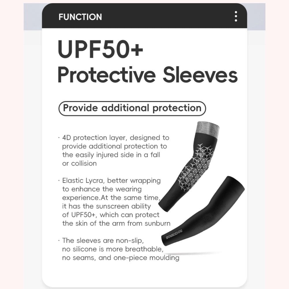 UV Sun Protection Arm Sleeves for Sports