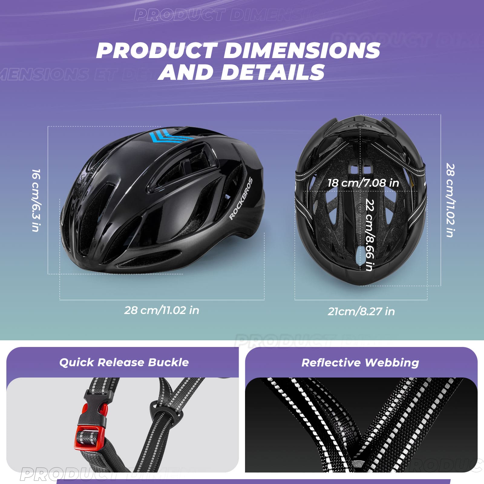 Ultra-Light In-Mold Bicycle Safety Helmet