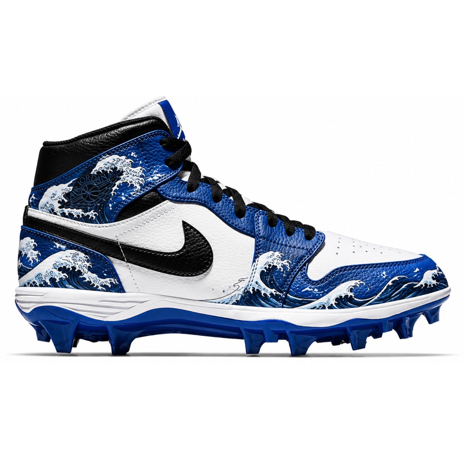 "Rogue Wave" Jordan 1 TD Cleats