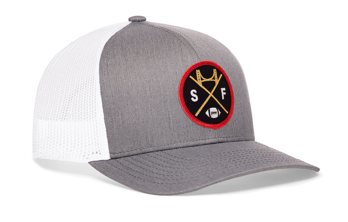 San Francisco Football Trucker Hat  |  Black SF X Snapback