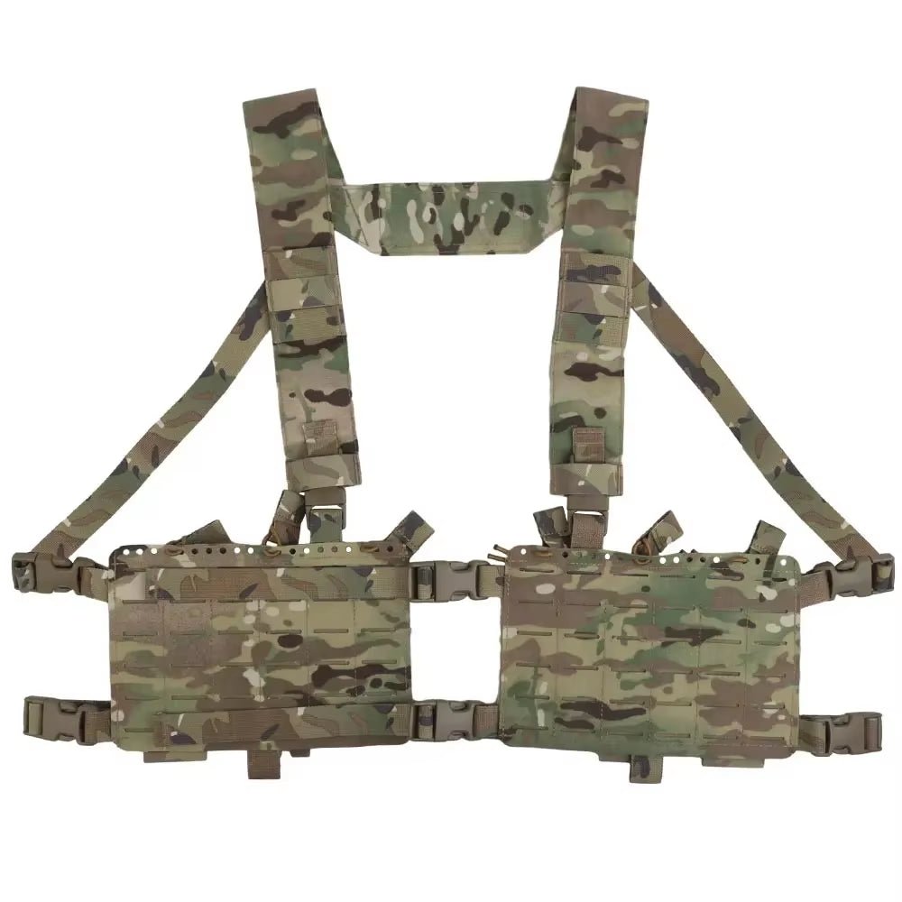 Signal & Steel Alpha Modular Chest Rig Kit – Tactical MOLLE Chest Rig with Expansion Backpack