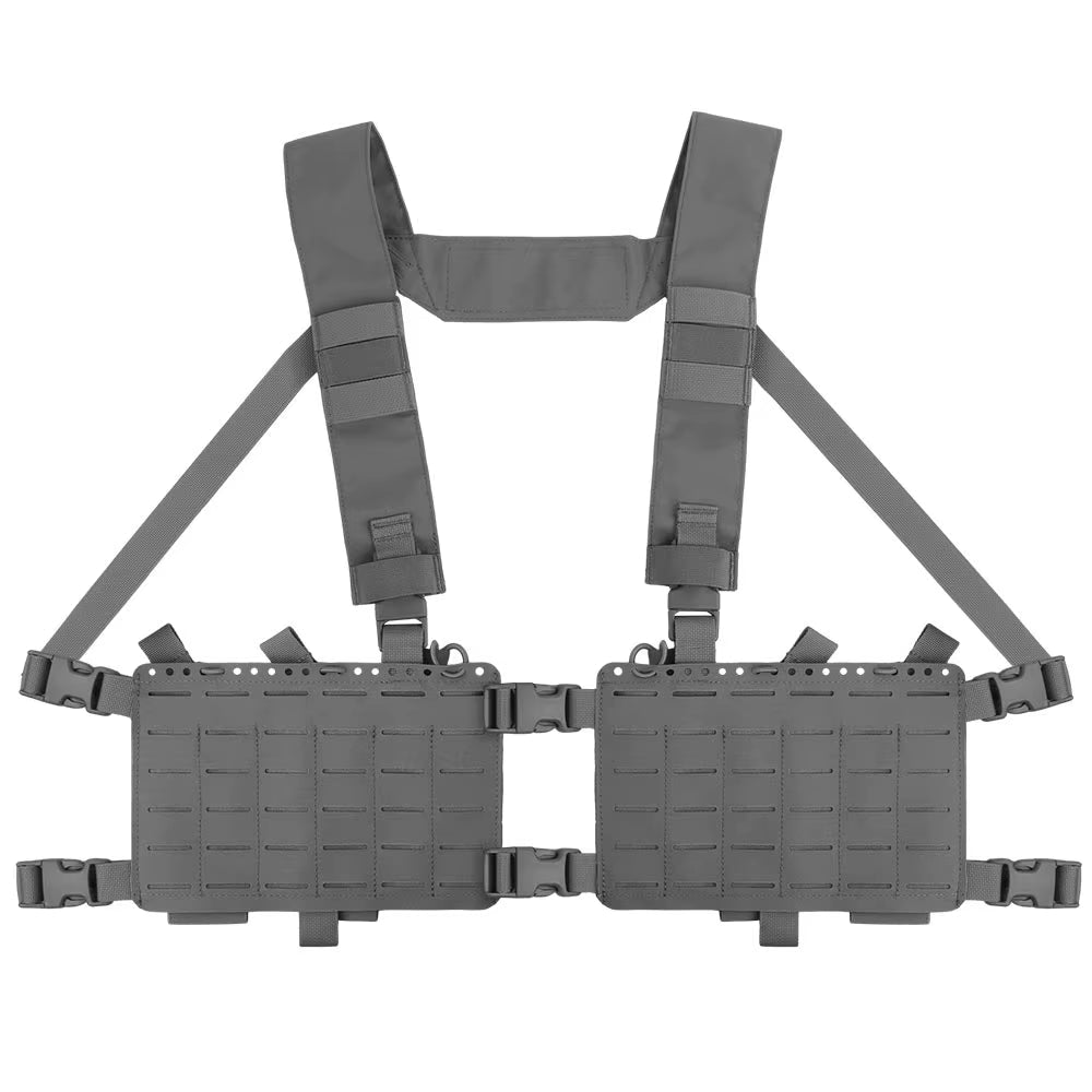 Signal & Steel Alpha Modular Chest Rig Kit – Tactical MOLLE Chest Rig with Expansion Backpack