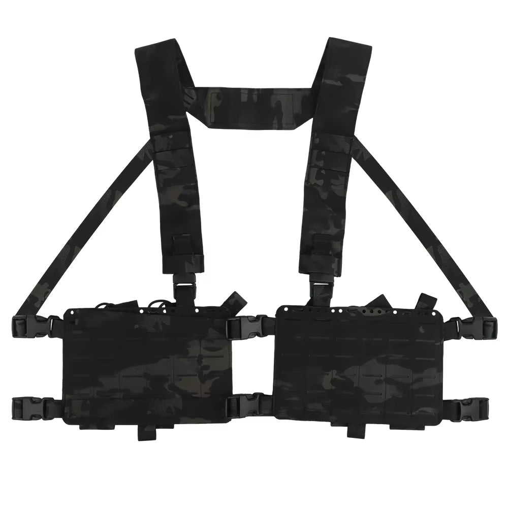 Signal & Steel Alpha Modular Chest Rig Kit – Tactical MOLLE Chest Rig with Expansion Backpack