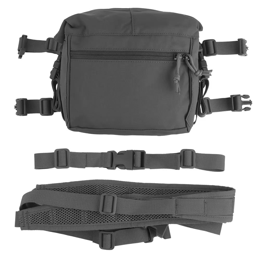 Signal & Steel Alpha Modular Chest Rig Kit – Tactical MOLLE Chest Rig with Expansion Backpack