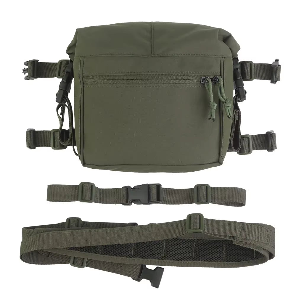 Signal & Steel Alpha Modular Chest Rig Kit – Tactical MOLLE Chest Rig with Expansion Backpack