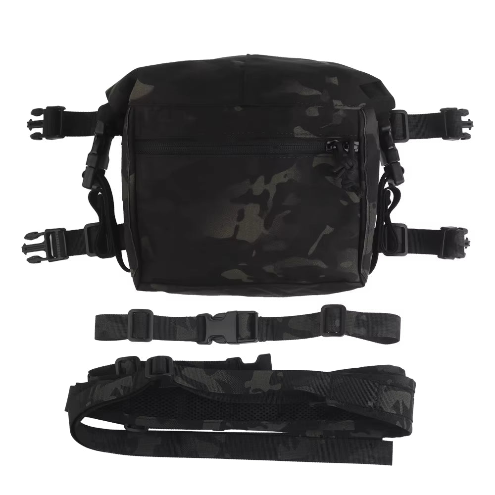 Signal & Steel Alpha Modular Chest Rig Kit – Tactical MOLLE Chest Rig with Expansion Backpack