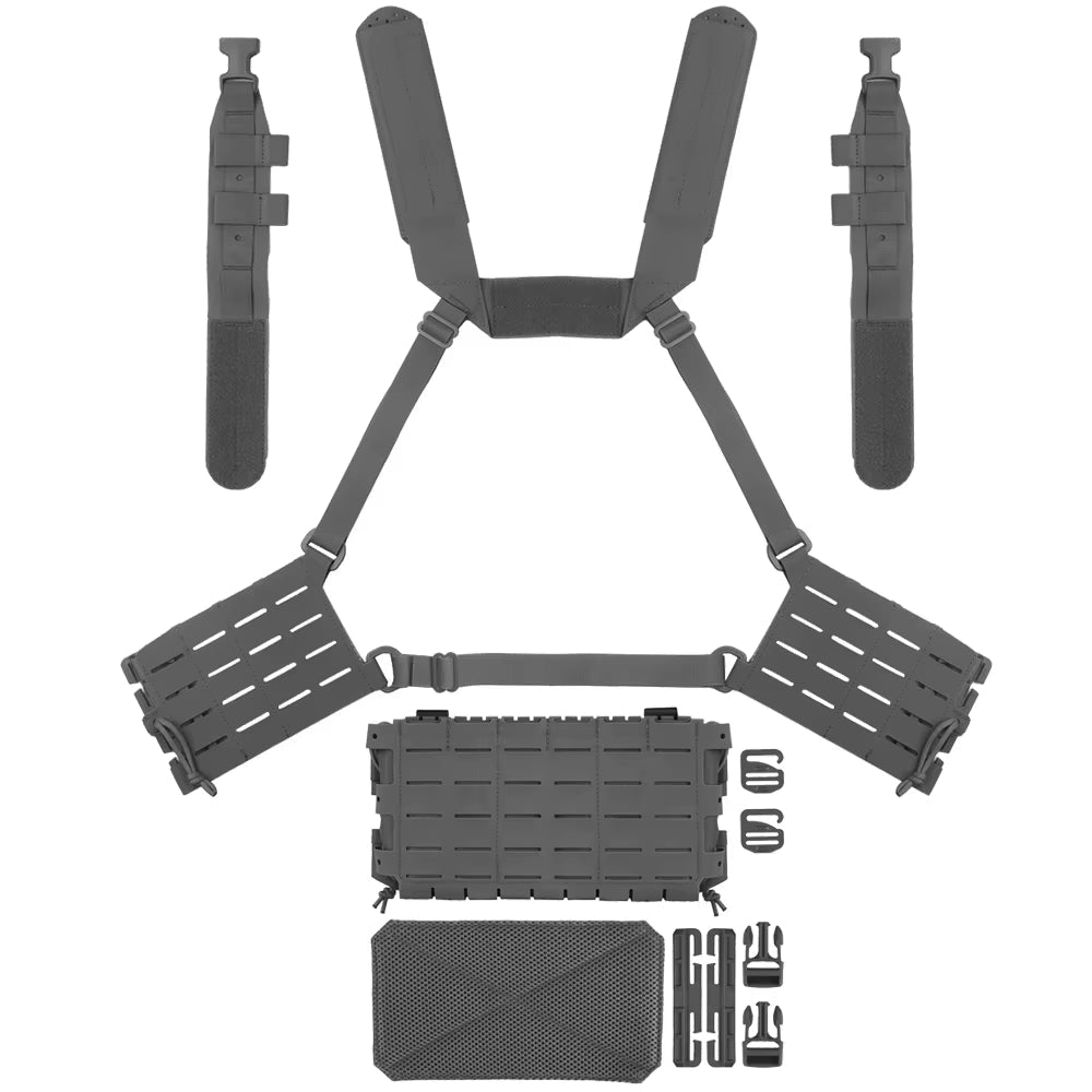 Signal & Steel ARC Gen3 Chest Rig – Quick Release MOLLE Micro Rig with Triple 5.56 Mag Pouch