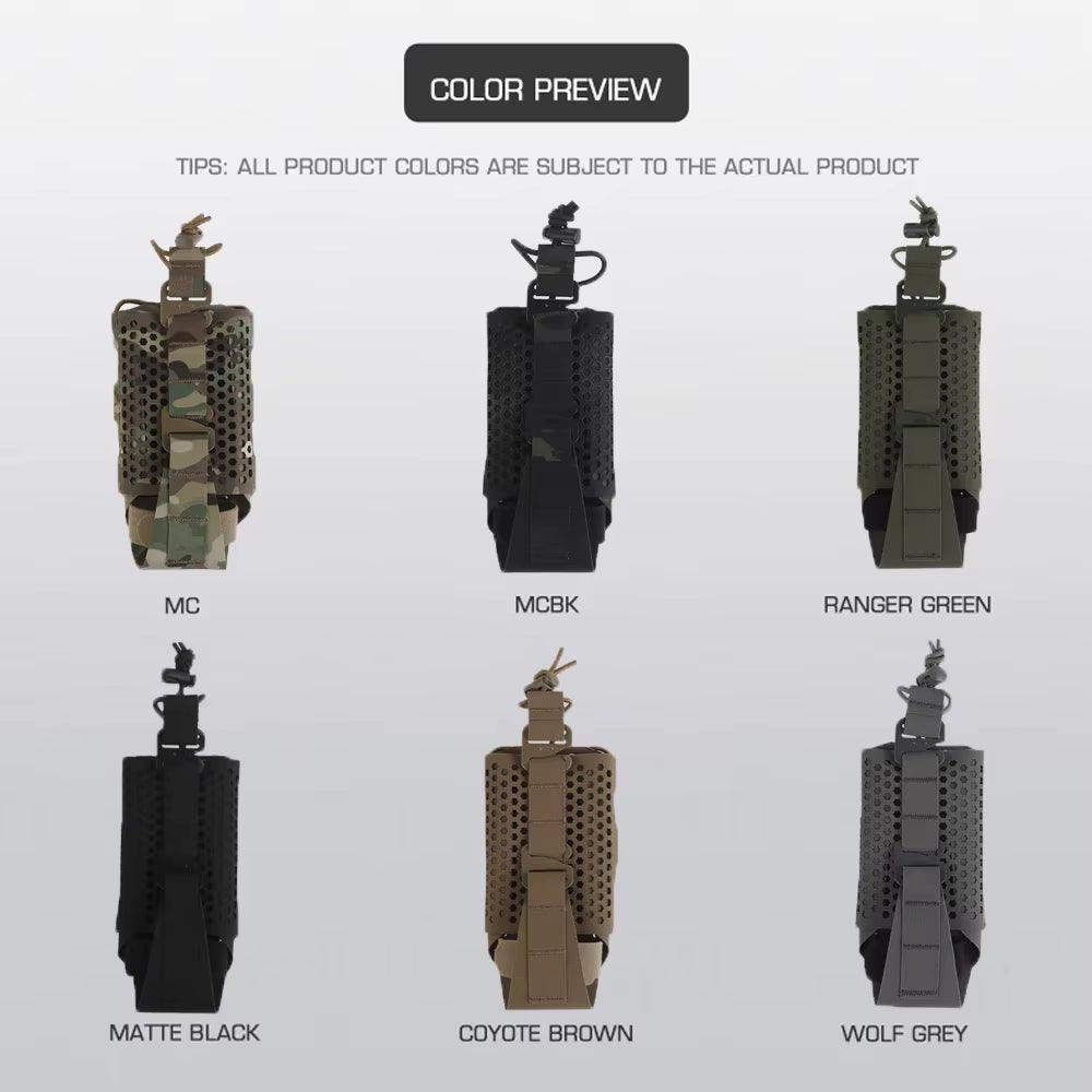 Signal & Steel ARC Universal Radio Pouch – MOLLE Walkie-Talkie Holder for Chest Rigs & Plate Carriers