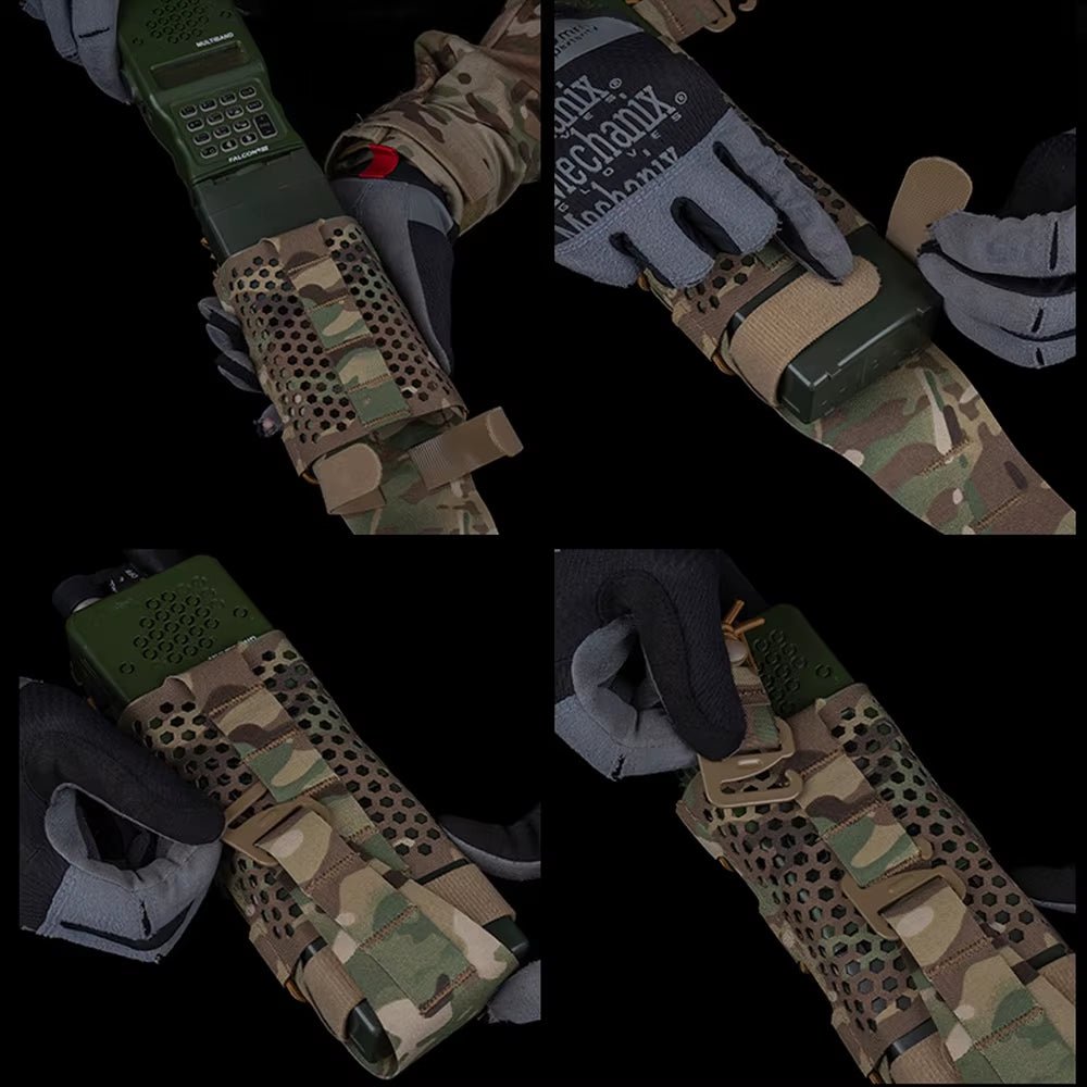 Signal & Steel ARC Universal Radio Pouch – MOLLE Walkie-Talkie Holder for Chest Rigs & Plate Carriers