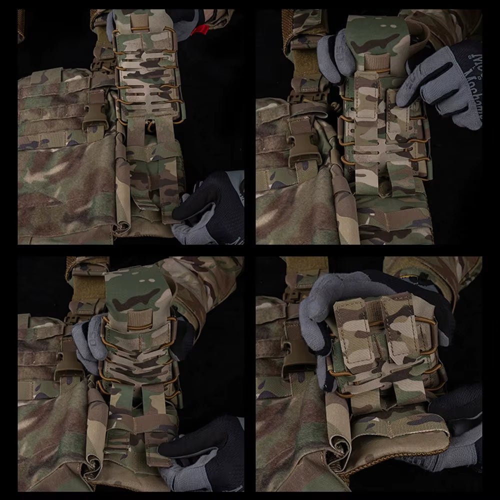 Signal & Steel ARC Universal Radio Pouch – MOLLE Walkie-Talkie Holder for Chest Rigs & Plate Carriers