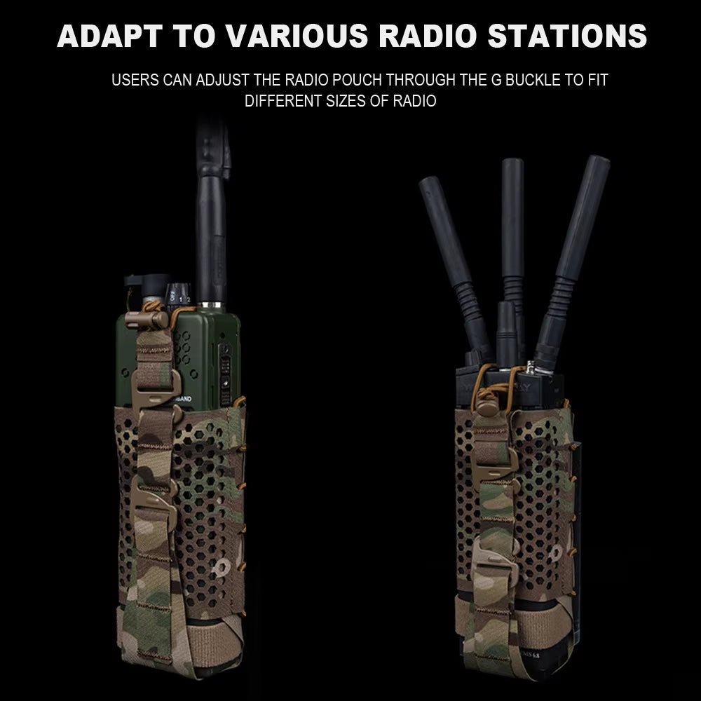 Signal & Steel ARC Universal Radio Pouch – MOLLE Walkie-Talkie Holder for Chest Rigs & Plate Carriers