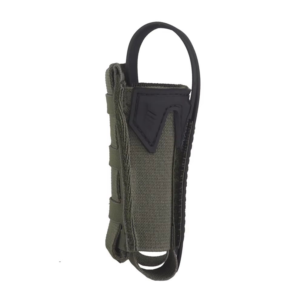Signal & Steel Convertible 9mm Pistol Mag Pouch – MOLLE Single Magazine Holder (Covered or Open)