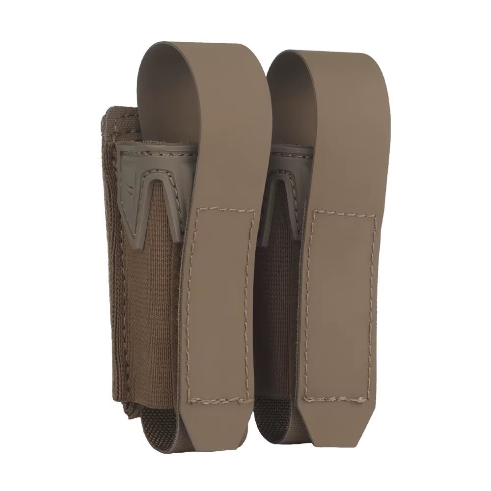 Signal & Steel Convertible 9mm Pistol Mag Pouch – MOLLE Single Magazine Holder (Covered or Open)