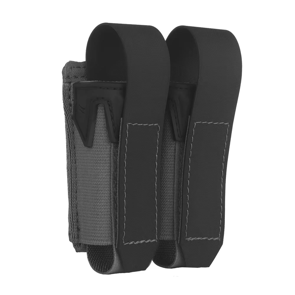 Signal & Steel Convertible 9mm Pistol Mag Pouch – MOLLE Single Magazine Holder (Covered or Open)