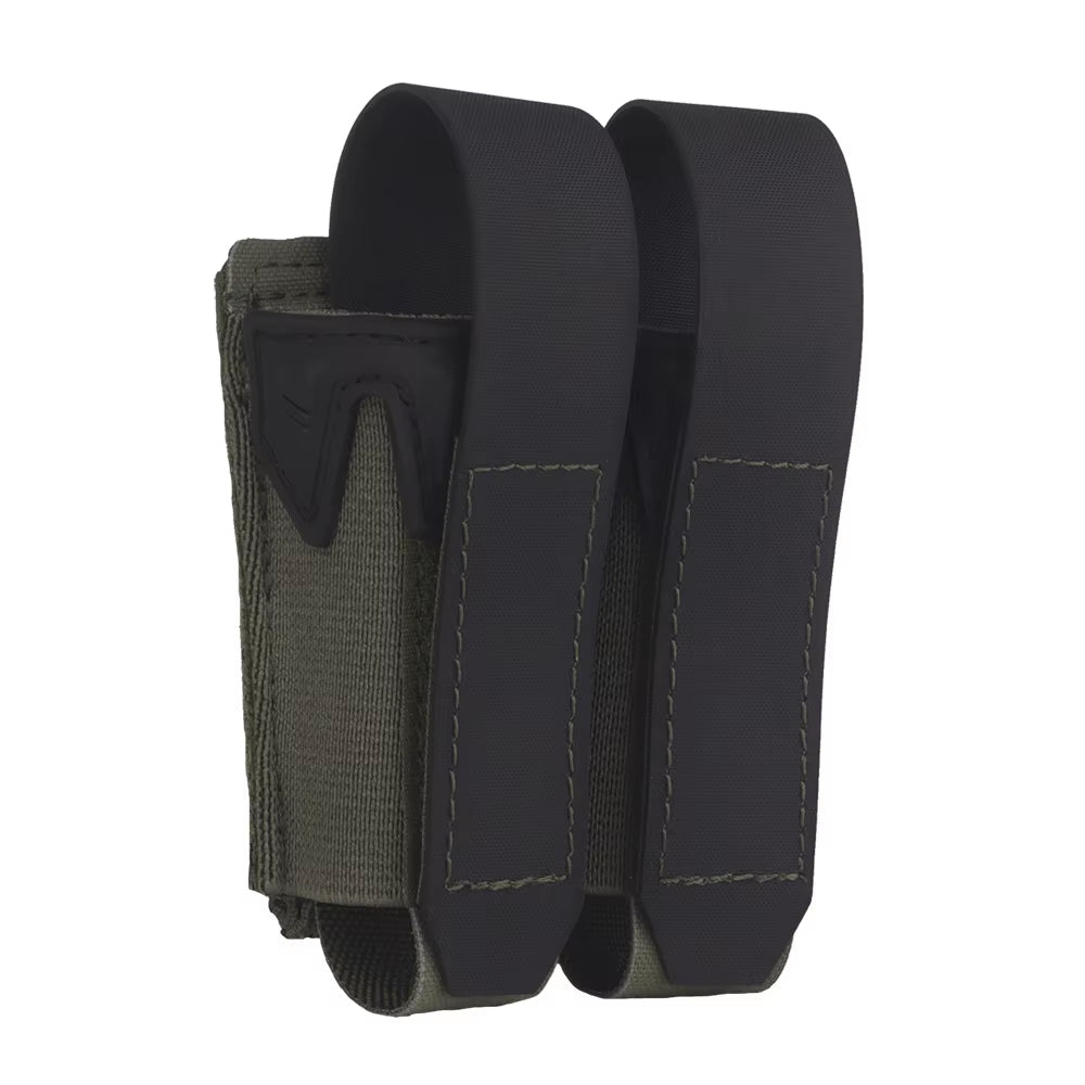 Signal & Steel Convertible 9mm Pistol Mag Pouch – MOLLE Single Magazine Holder (Covered or Open)