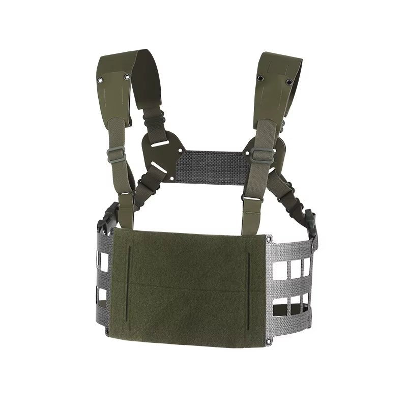 Signal & Steel Extended Chest Rig V2 – MOLLE Modular Front Rig with Admin Storage
