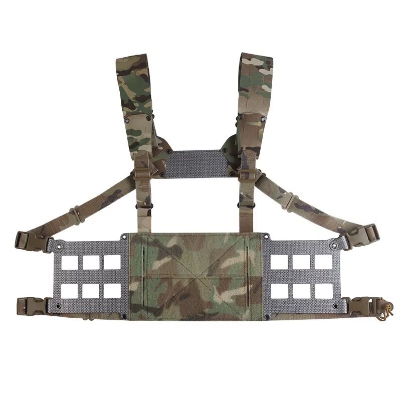 Signal & Steel Extended Chest Rig V2 – MOLLE Modular Front Rig with Admin Storage
