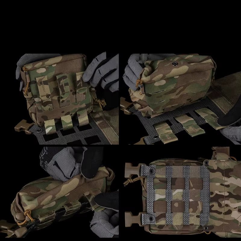 Signal & Steel Extended Chest Rig V2 – MOLLE Modular Front Rig with Admin Storage