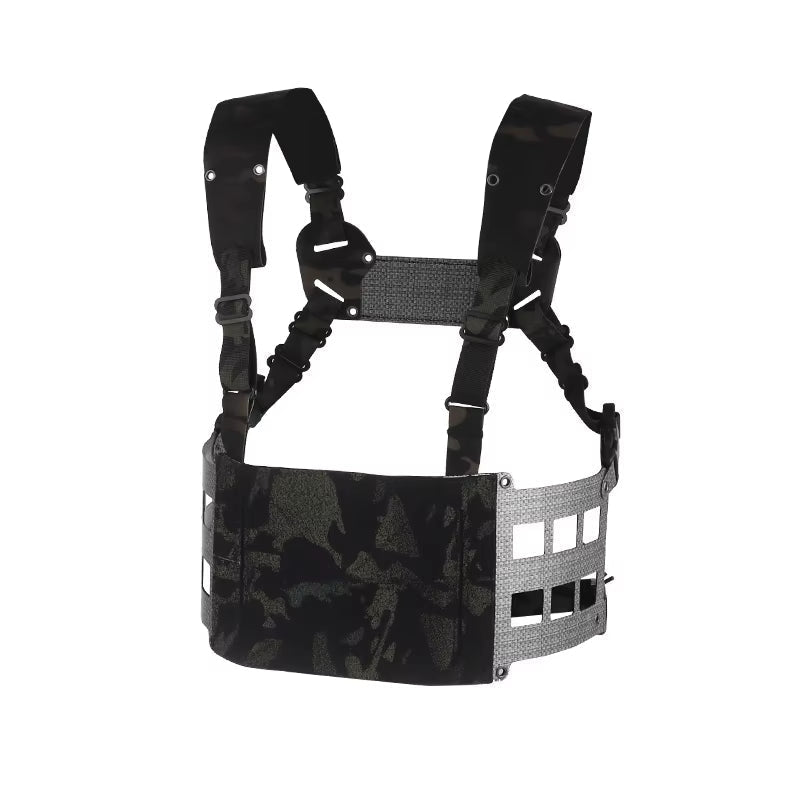 Signal & Steel Extended Chest Rig V2 – MOLLE Modular Front Rig with Admin Storage