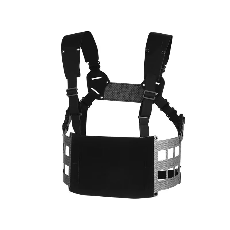 Signal & Steel Extended Chest Rig V2 – MOLLE Modular Front Rig with Admin Storage