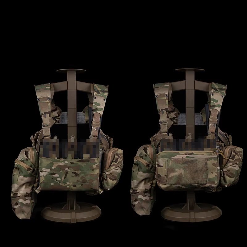 Signal & Steel Extended Chest Rig V2 – MOLLE Modular Front Rig with Admin Storage
