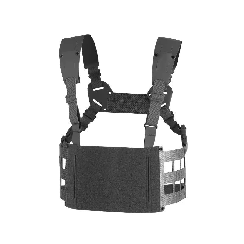 Signal & Steel Extended Chest Rig V2 – MOLLE Modular Front Rig with Admin Storage