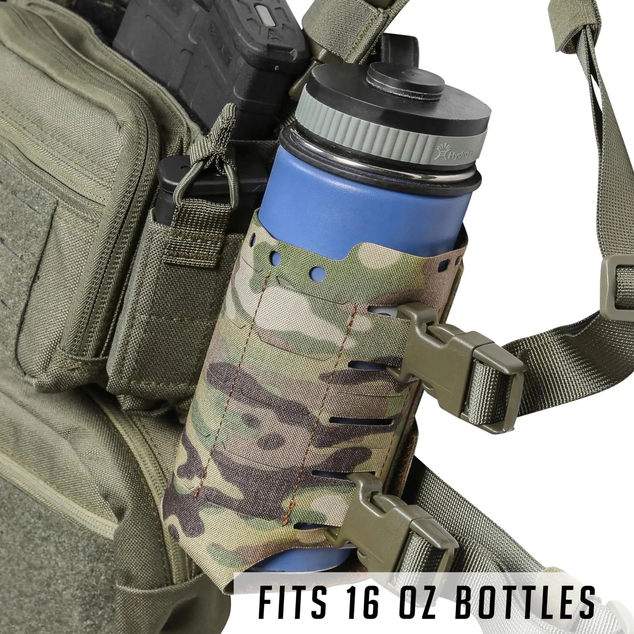 Signal & Steel Flex Expander Wing Pouch – Water Bottle & Utility Expansion for Micro Chest Rigs (MK4 / MK5 / D3CR Compatible)
