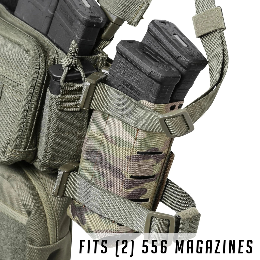 Signal & Steel Flex Expander Wing Pouch – Water Bottle & Utility Expansion for Micro Chest Rigs (MK4 / MK5 / D3CR Compatible)