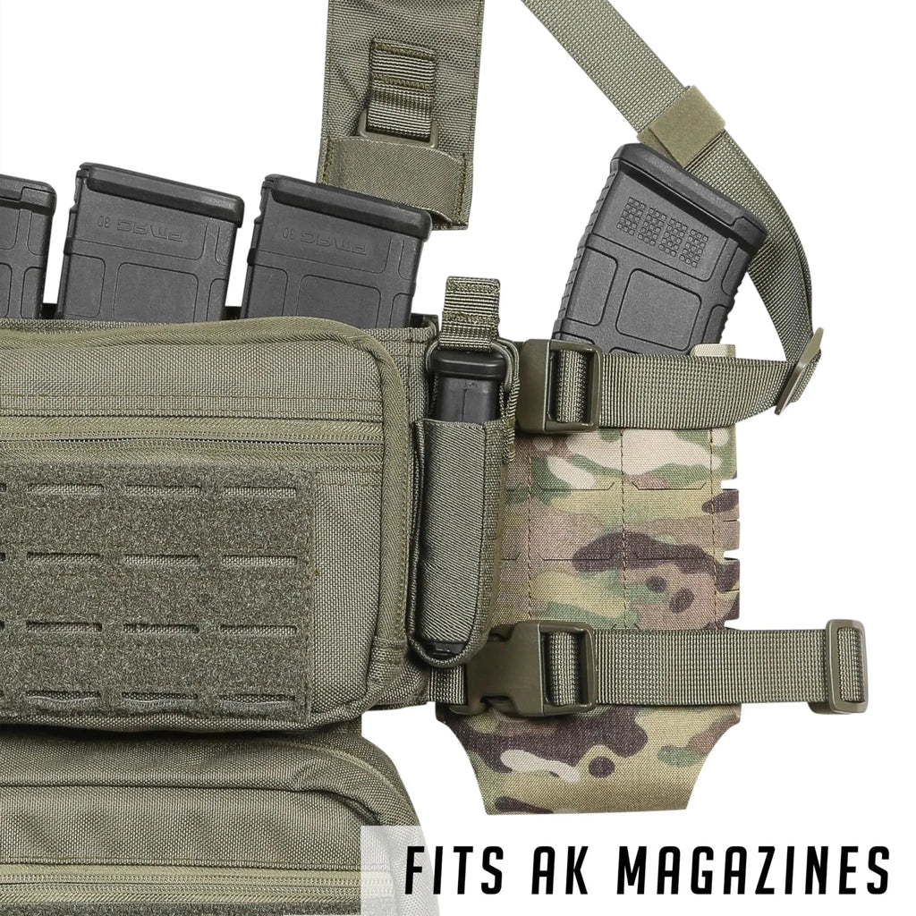 Signal & Steel Flex Expander Wing Pouch – Water Bottle & Utility Expansion for Micro Chest Rigs (MK4 / MK5 / D3CR Compatible)
