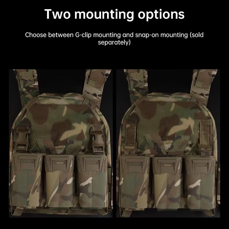 Signal & Steel K-Style Multi-Caliber Triple Mag Placard – 5.56 / SMG Magazine Panel for Plate Carriers