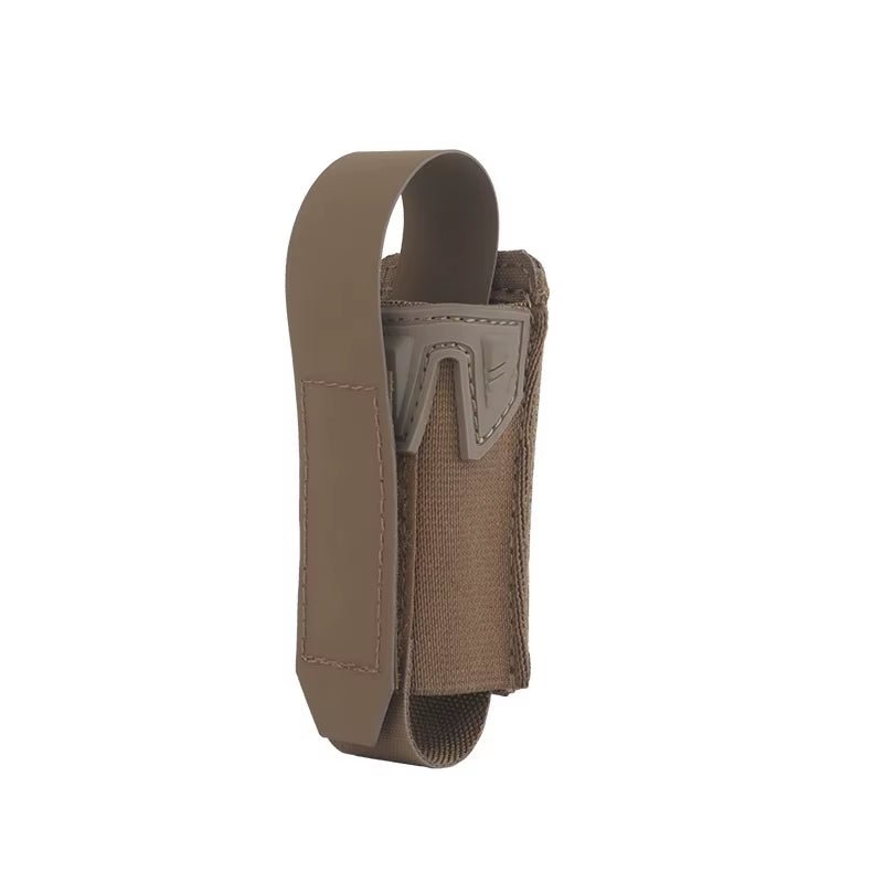 Signal & Steel K-Type 9mm Single Mag Pouch – MOLLE Pistol Magazine Holder (Convertible Open or Covered)