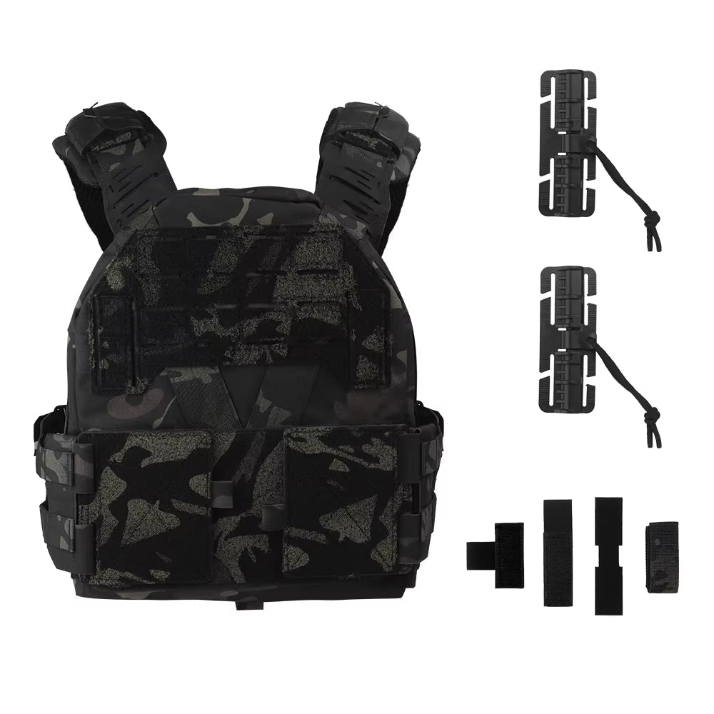 Signal & Steel KZ Lightweight Plate Carrier – MOLLE Tactical Vest with Quick Release (Airsoft Loadout)