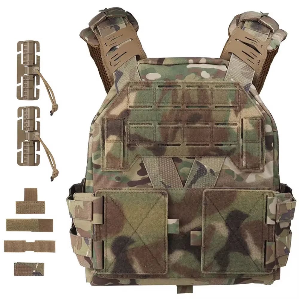 Signal & Steel KZ Lightweight Plate Carrier – MOLLE Tactical Vest with Quick Release (Airsoft Loadout)