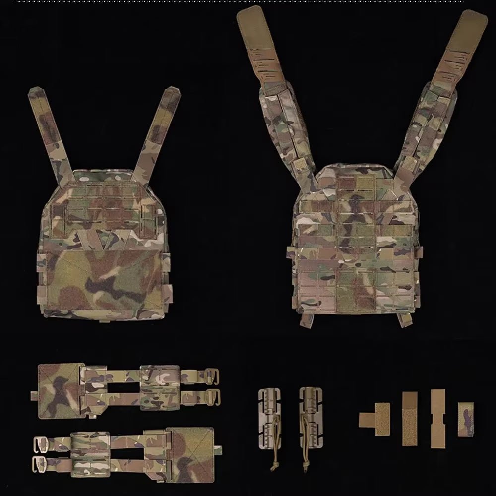 Signal & Steel KZ Lightweight Plate Carrier – MOLLE Tactical Vest with Quick Release (Airsoft Loadout)