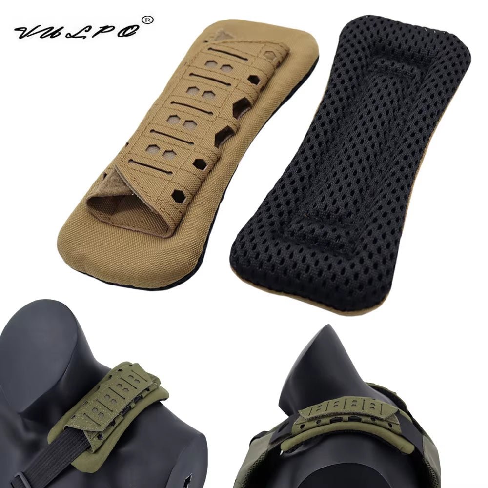 Signal & Steel Laser-Cut Tactical Shoulder Pads – Breathable Mesh Plate Carrier Strap Cushions