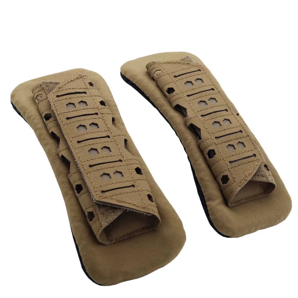 Signal & Steel Laser-Cut Tactical Shoulder Pads – Breathable Mesh Plate Carrier Strap Cushions