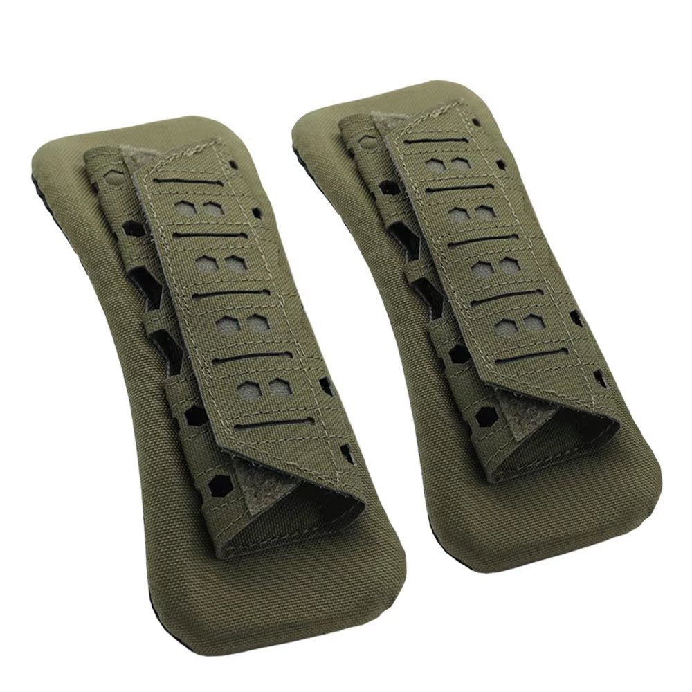 Signal & Steel Laser-Cut Tactical Shoulder Pads – Breathable Mesh Plate Carrier Strap Cushions