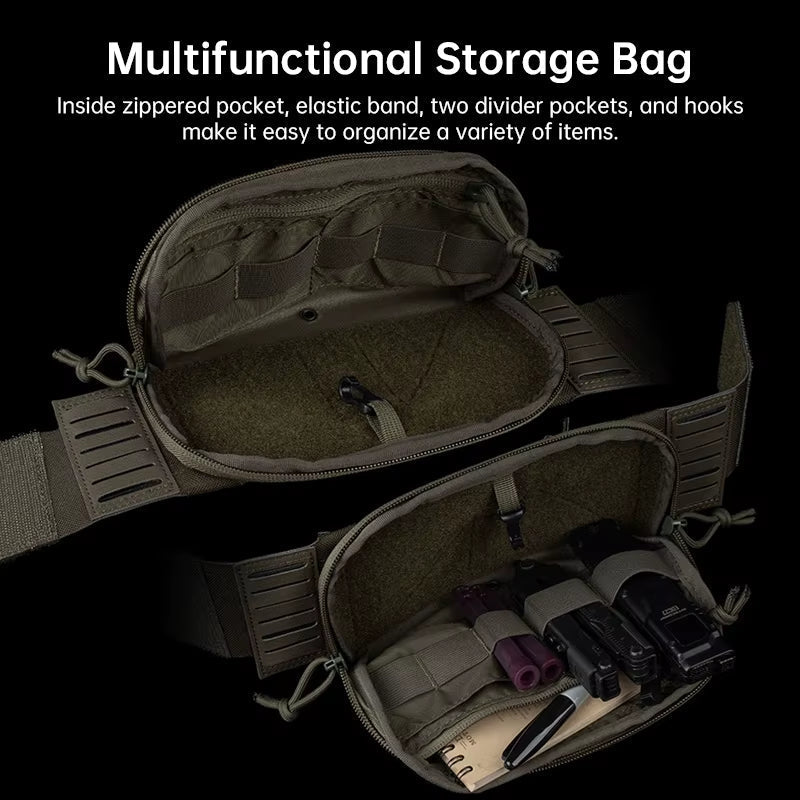Signal & Steel Layered Admin Pouch – Front Storage Panel for Triple Mag Pouches & Plate Carriers