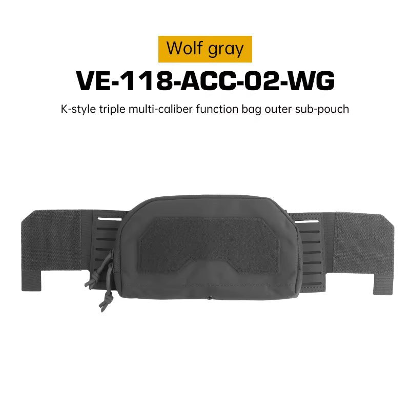 Signal & Steel Layered Admin Pouch – Front Storage Panel for Triple Mag Pouches & Plate Carriers