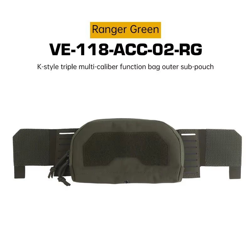 Signal & Steel Layered Admin Pouch – Front Storage Panel for Triple Mag Pouches & Plate Carriers