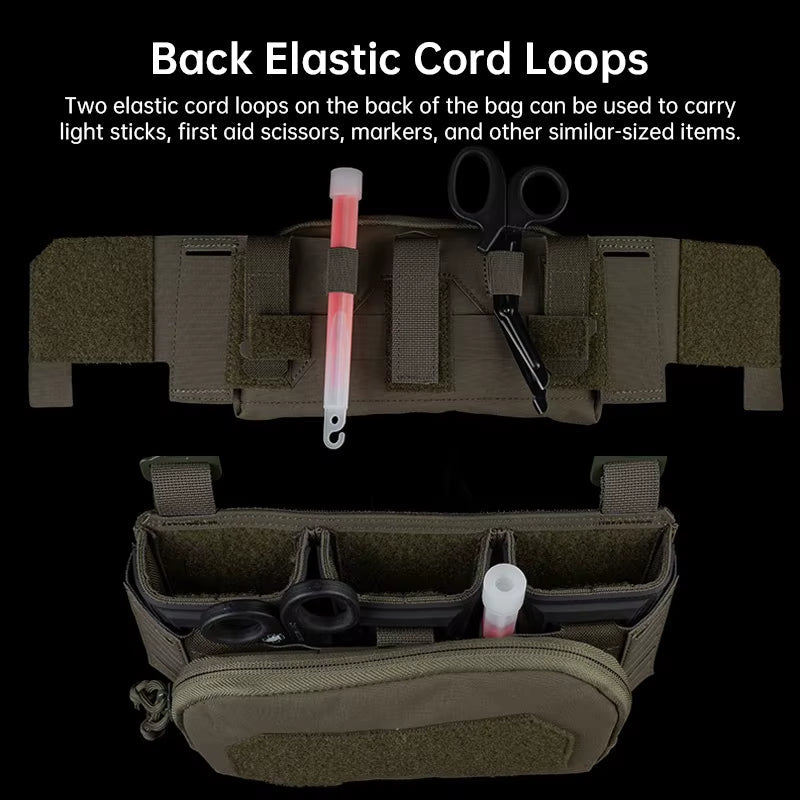 Signal & Steel Layered Admin Pouch – Front Storage Panel for Triple Mag Pouches & Plate Carriers