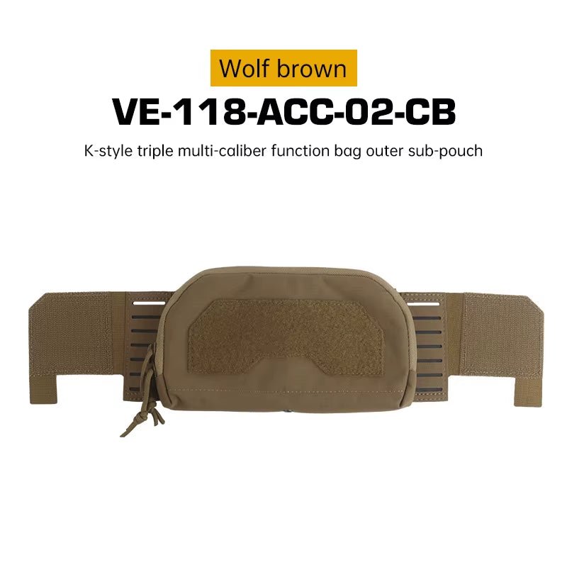 Signal & Steel Layered Admin Pouch – Front Storage Panel for Triple Mag Pouches & Plate Carriers