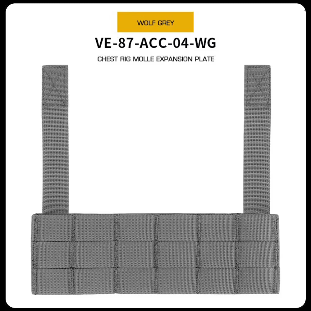 Signal & Steel MOLLE Expansion Panel for Chest Rigs – Tactical Front Mount Plate for Navigation & Phone Panels