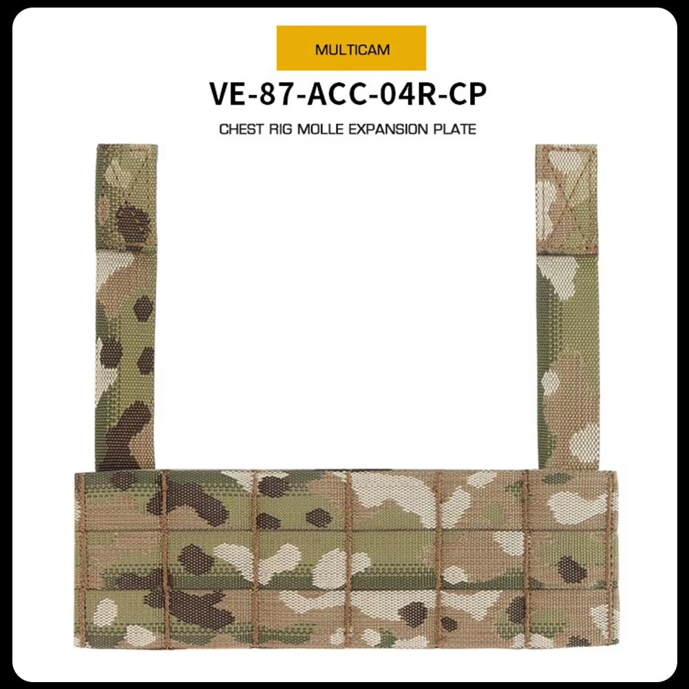 Signal & Steel MOLLE Expansion Panel for Chest Rigs – Tactical Front Mount Plate for Navigation & Phone Panels
