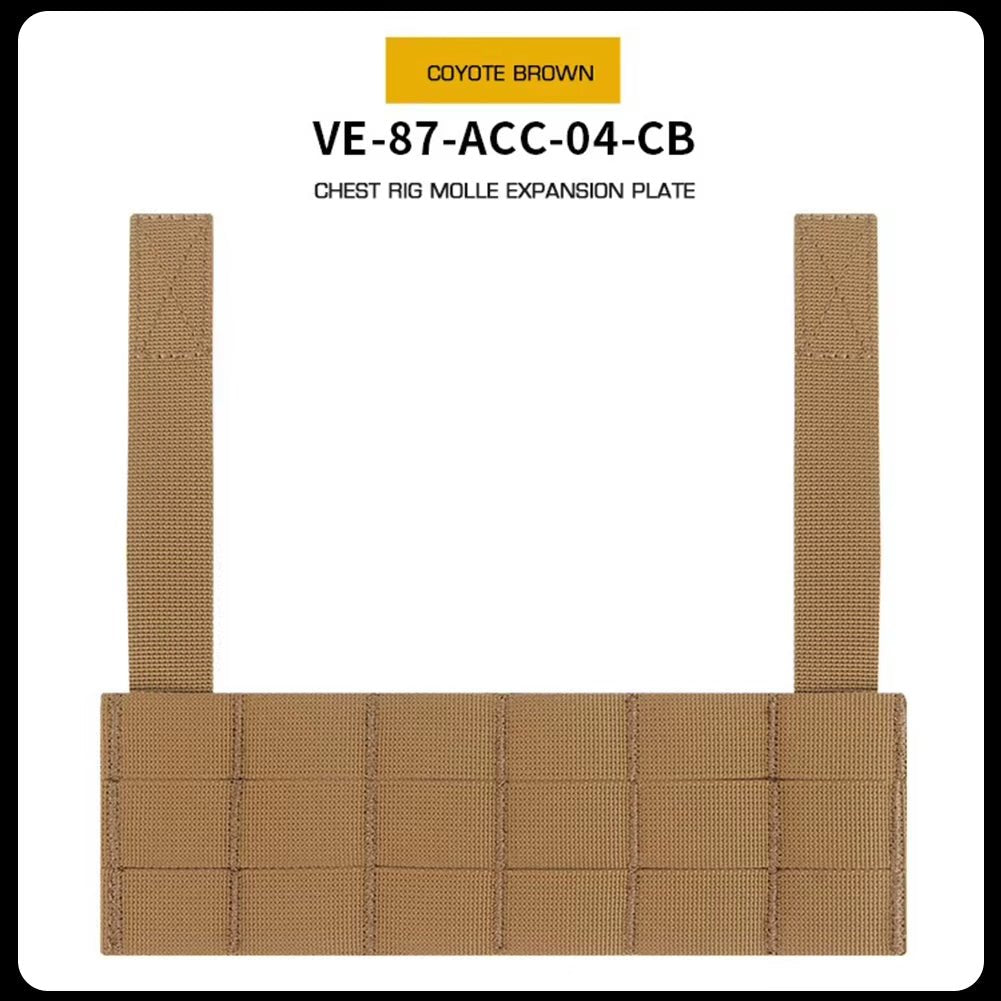 Signal & Steel MOLLE Expansion Panel for Chest Rigs – Tactical Front Mount Plate for Navigation & Phone Panels